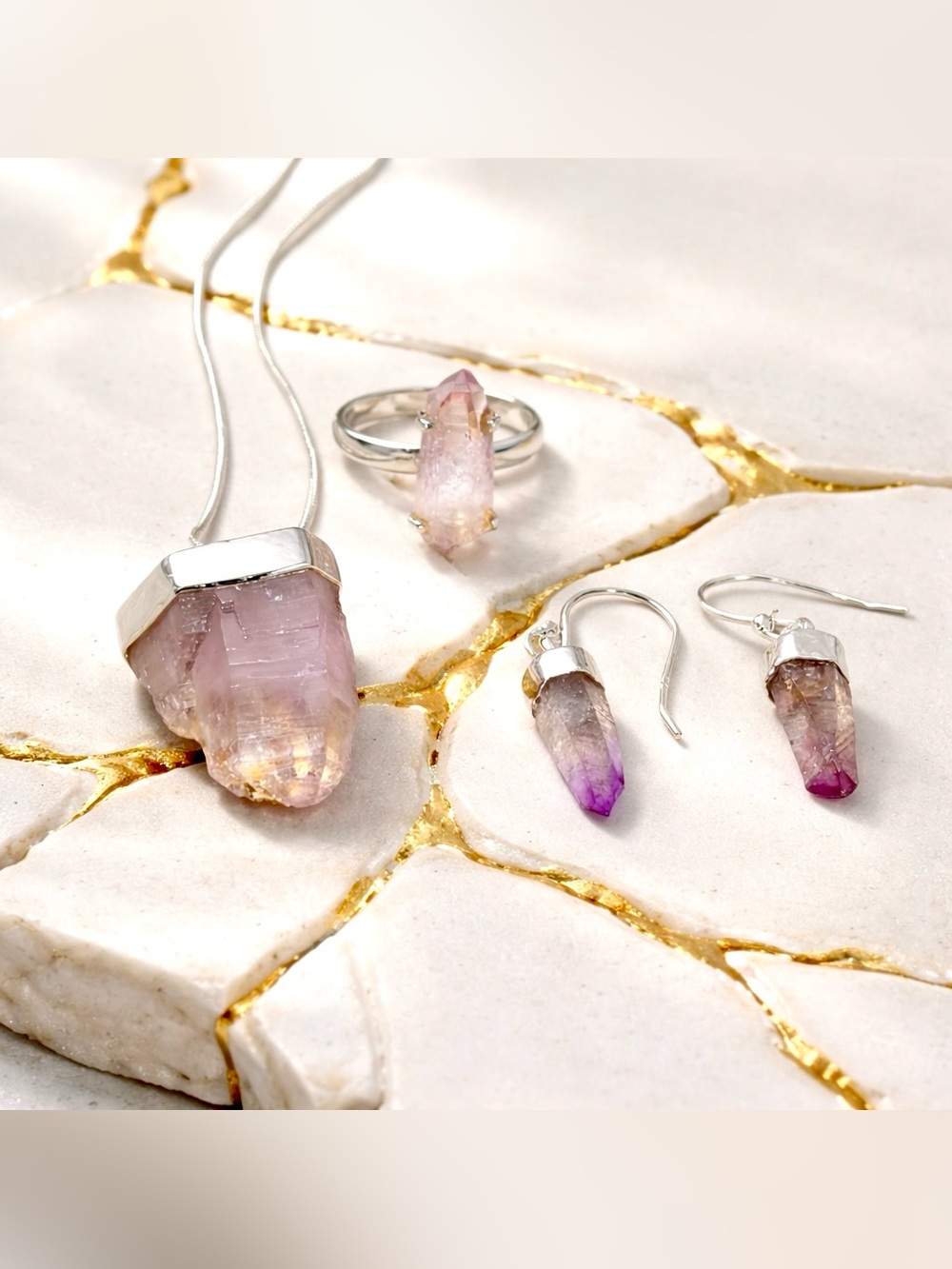 3PC Vera Cruz Amethyst Necklace Set!